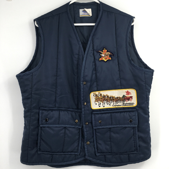 Vintage Budweiser Vest size large padded - Picture 8 of 8